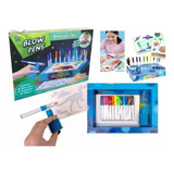 Set Aero-plumones Para Niños / Blow Pens 12 Plum.