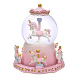 Caja Musical Bola De Cristal Unicornio Kawaii Musical Esfera