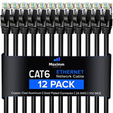 Cable Ethernet Cat 6 De 4 Pies, (paquete De 12) Cable C...