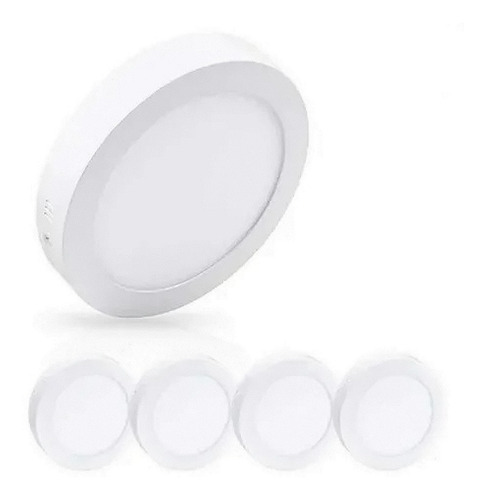 Panel Led De Sobreponer 18w Pack X 8 Color Blanco