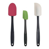 Set X 3 Espatulas Silicona Oxo Cocina Pasteleria Reposteria