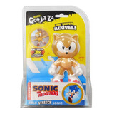 Boneco Elástico Que Estica Sonic Dourado - Goo Jit Zu