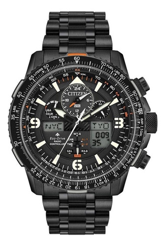 Relógio Citizen Jy8075-51e Novo Black Skyhawk Jy8075