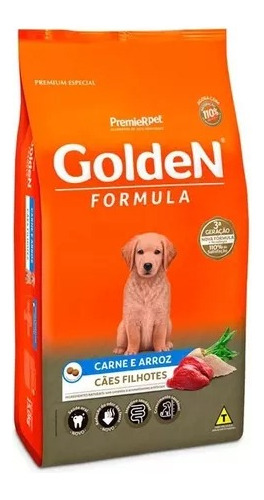 Ração Golden Fórmula P/ Cães Filhotes Carne E Arroz - 3kg