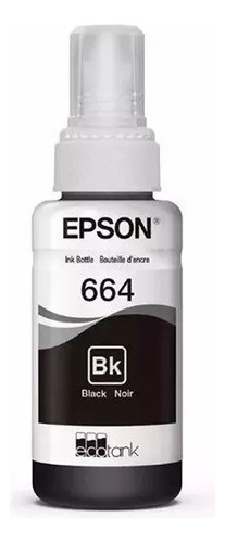 Botella Epson 664 Negra T664120 L200 L210 L355 L555