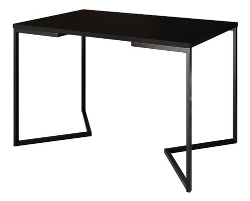 Mesa Industrial De Jantar V Ferro Preto 120cm 