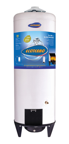 Termotanque Leña Ecotermo 80 Lts Conexion Superior *