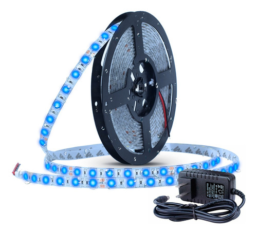 Tira Led 5050 Rollo 5 Metros Colores 12v Exterior + Fuente