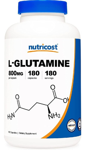 Nutricost L-glutamina 800 Mg 180 Cápsulas Sfn