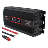 Inversor De Corriente 1500w/3000w (pico) Dc 12v A 110v Conve