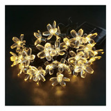  Guirnalda Luces Led Solar Flores 6mts 30led Luces Navideñas