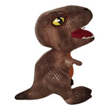 Peluche Dinosaurio T-rex Textura Dino Marrón Realista