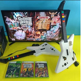 Consola Xbox 360 Con 2 Guitarras Y 1 Juego Legends Of Rock 