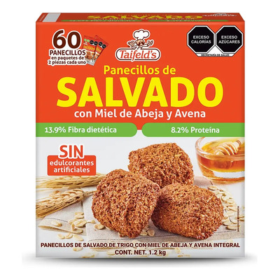Panecillos Taifeld's De Salvado Con Miel De Abeja Y Avena | Meses sin interés
