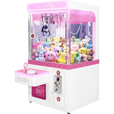 Mini Maquina Garra Peluche Mini Doll Caza Luz Sonido Tankman Color Rosa