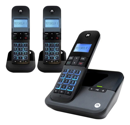 Teléfono Motorola M4000ce-3 Inalámbrico Color Negro
