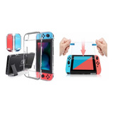 Combo Protector Acrílico Más Vidrio Templado Nintendo Swi