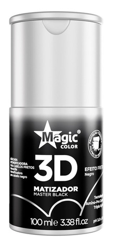 Magic Color Gloss Matizador 3d Master Black 100ml