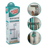 Suporte Vassoura Rodo Mop Organizador 11 Espaços Flash Limp