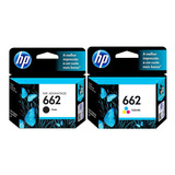 Cartuchos Hp 662 Preto + Color Originais 1515 1510 1016 1516