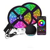 Kit Fita Led Wifi Alexa 10m Colorida Rgb+fonte Ip65