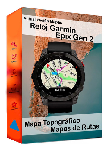 Actualizacion Gps Reloj Garmin Epix Gen 2 Mapa Topografico