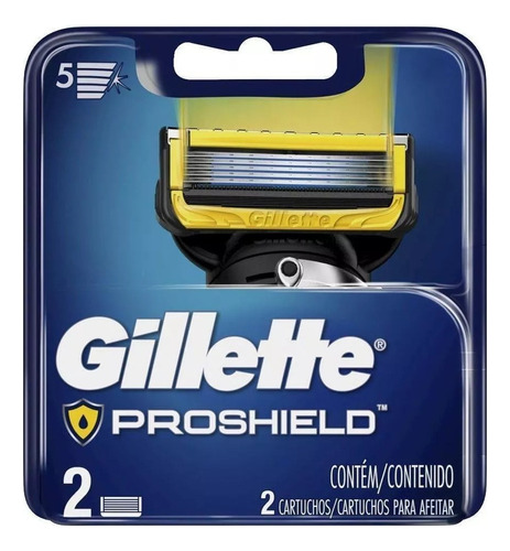 Gillette Proshield Carga Aparelho De Barbear - 2 Unidades