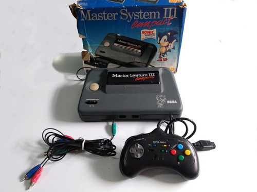 Console Sega Master System 3 Mod Av + Caixa + Acessórios