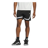 Short adidas Basquetbol Pro Block Hombre Negro