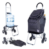 Carrito De Compras 52 Litros Escalador Plegable Big Td