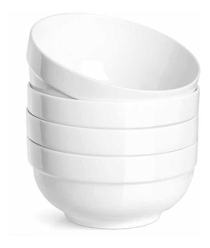 Bowl Cerámica Blanca Gruesa Grande Tienda Mamá