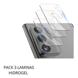 Pack 3  Lamina De Hidrogel Para Cámara Samsung Note 20 Ultra