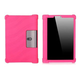 Funda Para Lenovo Yoga Smart Tab 5 Yt-x705 Gel Silicona Rosa