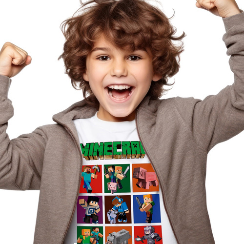 Remera Infantil Niñx Personalizada Todos Los Personajes!