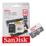 Cartão Memória Sandisk Ultra 256gb 100mb/s Original Classe10