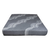 Colchon Queen Size Slim Grey Monal Confort Con Memory Foam