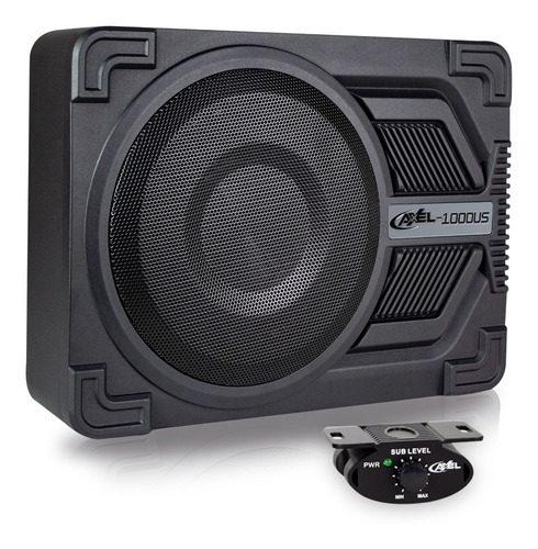 Bocina Tipo Subwoofer Steelpro Axel-1000us Para Carros, Pickups & Suv Color Negro De 2 10  X 10  X 10   X 1 Unidad 