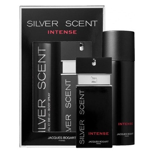 Perfume Silver Scent Intense Edt 100ml + Body Spray 200ml