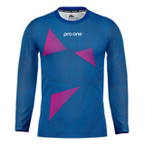 Camiseta De Arquero Pro-one Energy Azul Marino/fucsia 