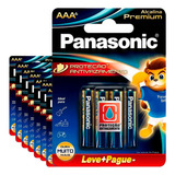 Cx Com 192 Pilha Alcalina Premium Aaa Panasonic 32 Cart C/6u