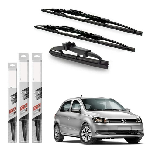 Kit 3 Escobillas Limpiaparabrisas Bosch - Vw Gol 3 Y 4