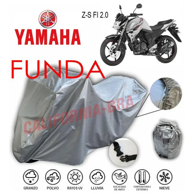 Funda Cubierta Lona Moto Cubre Yamaha Fz S Fi 2.0 Plateado
