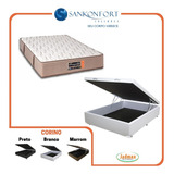 Cama Box Baú Viúva + Colchão Tranquillité 128x188 Cor Branco