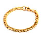 Pulsera Oro 18 Kilates Grumet 23cm X 5mm Lamin, Mod2020