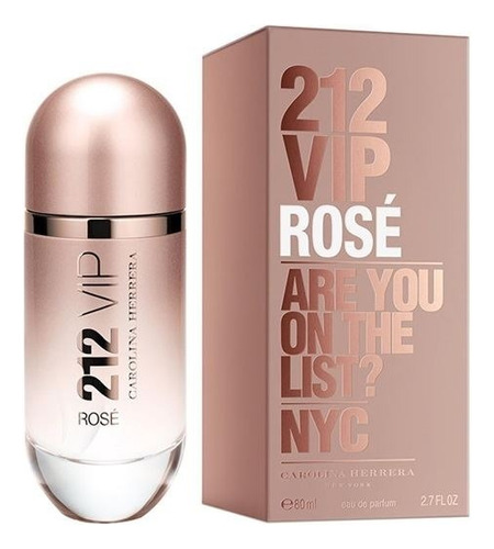 Perfume Carolina Herrera 212 Vip Rose Mujer 80ml Original 