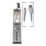 Cable Usb A Lightning Engomado Premium 1 M 5.1a C/ Rápida 