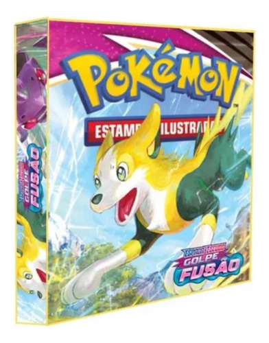 Álbum Pasta Fichário Pokemon Golpe Fusão Reforçado Capa Dura