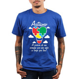 Camiseta Autismo Camisa Abril Azul Conscientização Blusa