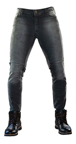 Pantalon Moto Jean Kevlar Protecciones Brooklyn Kingman 
