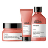 Kit  L'oréal  Inforcer Shampoo, Condicionador E Máscara